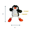 Tall Tails Plush Penguin Pull - Rope Tug Dog Toy 13" SALE