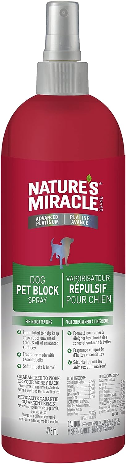 Pet block clearance spray