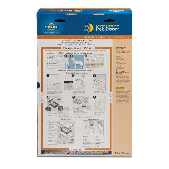 Petsafe extreme weather 2024 pet door small