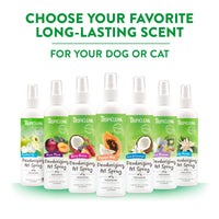 Tropiclean Lime And Coconut Deodorizing Pet Spray for Pets 8oz