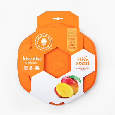 Project Hive Pet Company™ Scented Collection Mango Hive Disc Dog Toy (NEW)