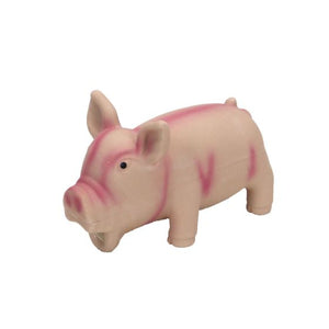 Rascals Latex Grunting Pig Pink Dog 6.25in