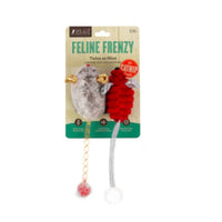 P.L.A.Y Feline Frenzy Plush Catnip - Twice as Mice 2 Pk (NEW)