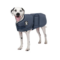 Shedrow K9 Expedition Dog Coat Dress Blue Houndstooth