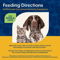 NaturVet® Pet Electrolyte Concentrate for Dogs & Cats 16 oz