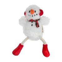 Tall Tails Plush Snowman Pull - Rope Tug Dog Toy 13" SALE