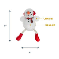 Tall Tails Plush Snowman Pull - Rope Tug Dog Toy 13" SALE