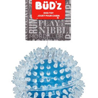 Bud'Z Rubber Dog Toy - Transparent Spiked Ball