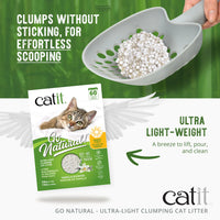 Catit Go Natural! Ultra-Light Clumping Cat Litter - Vanilla - 1.4 kg SALE