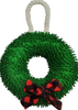 Tall Tails Plush Wreath with Squeaker Toy 6"