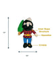 Tall Tails – Plush Paul Bunyan with Squeaker & Rope Interior Body Toy – 14″