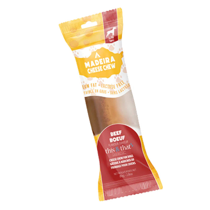This & That® Madeira Cheese Chews Beef Flavor Dog Chew PDQ Large