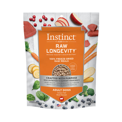 Instinct Longevity Freeze Dried Raw Meals Beef Dog