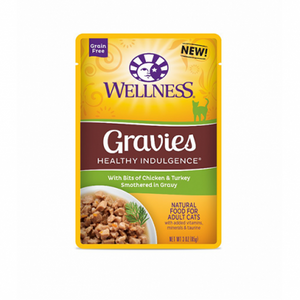 Wellness® Healthy Indulgence® Gravies Chicken & Turkey Wet Cat Food CASE 12 x 3 oz