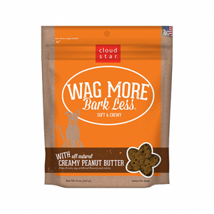 Cloud Star® Wag More, Bark Less® Soft & Chewy Creamy Peanut Butter Dog Treat 6 oz