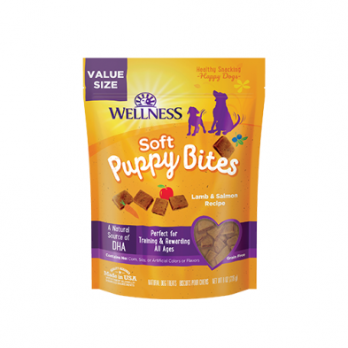 Wellness® Complete Health™ Just for Puppy Soft Puppy Bites Lamb & Salmon Recipe Treats Value Bag 8 oz