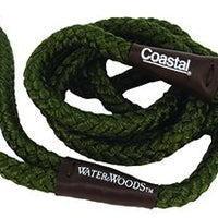 Water And Woods Braided Rope Snap Dog Leash Green Dog 1inx6ft