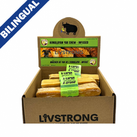 LIVSTRONG Himalayan Yak Cheese Infused with Apple & Cinnamon X-Large Dog Treat