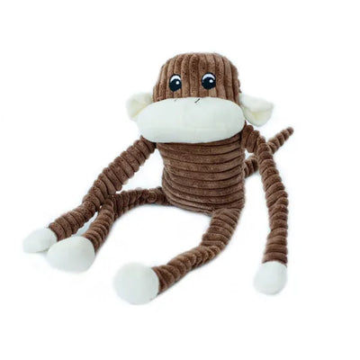Zippy Paws Spencer the Crinkle Monkey - Large Brown