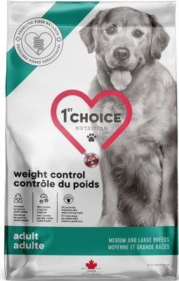 1st Choice Adult Medium Large Breed Weight Control Chicken Dog 10 kg - Natural Pet Foods