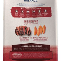 Natural Balance Lid Grain Free Sweet Potato and Bison Dog 22 lbs SALE
