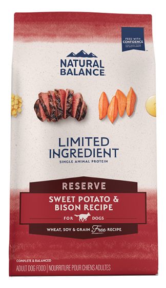 Natural Balance ドッグフード バイソン 22lbs Natural Balance Lid Grain Free Sweet Potato and Bison Dog 22 lbs