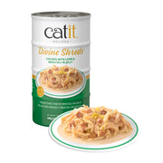 Catit Divine Shreds - Chicken with Liver & Broccoli in Jelly - 4 x 85 g Cans