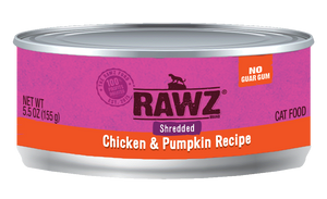 Rawz Shredded Chicken & Pumpkin Recipe cat can