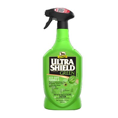 Absorbine Ultrashield Green Natural Fly Repellent 32 oz dogs/horses/foals (NEW) - Natural Pet Foods