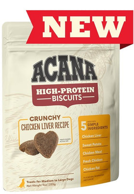 Acana High-Protein Biscuits Chicken treats for dogs 255g (9oz) - Natural Pet Foods