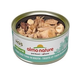 Almo Nature - HQS Natural - Trout and Tuna in broth 2.47 oz CASES
