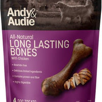 Andy & Audie All Natural Long Lasting Bone 6'' With Chicken - Natural Pet Foods