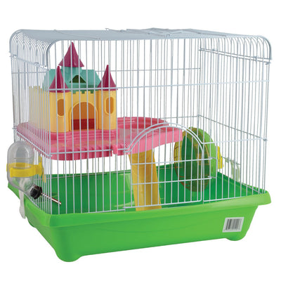 Animal Treasures Small Animal Castle Cage - Green - Natural Pet Foods
