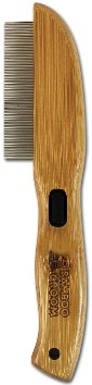 Bamboo Groom Flea Comb With 77 Rotating Pins - Natural Pet Foods