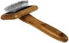 Bamboo Groom Slicker Brush With Stainless Steel Pins - Natural Pet Foods