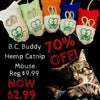 B.C Buddy Hemp Catnip Mouse SALE - Natural Pet Foods