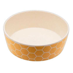 Beco Recycled Bamboo Bowl - Classic - Honey Bee - Natural Pet Foods