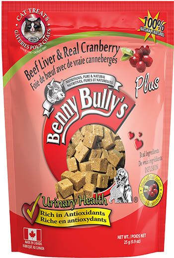 Benny Bully's Beef Liver Plus Cranberry Cat 25G - Natural Pet Foods