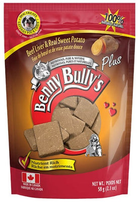 Benny Bully's Beef Liver & Real Sweet Potato 58g - Natural Pet Foods