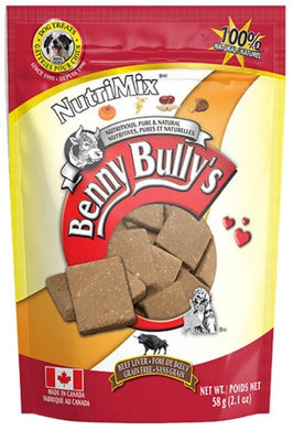 Benny Bully's NutriMix Beef Liver Dog Treats 2.1 oz - Natural Pet Foods