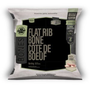 Big Country Raw Flat Rib Bone Small 1 lbs - Natural Pet Foods