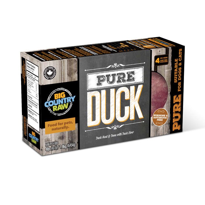 Big Country Raw Pure Duck 4 lbs - Natural Pet Foods