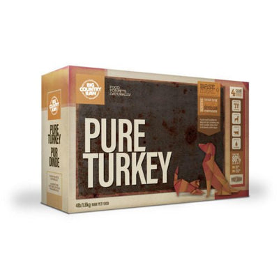 Big Country Raw Pure Turkey 4 lbs - Natural Pet Foods