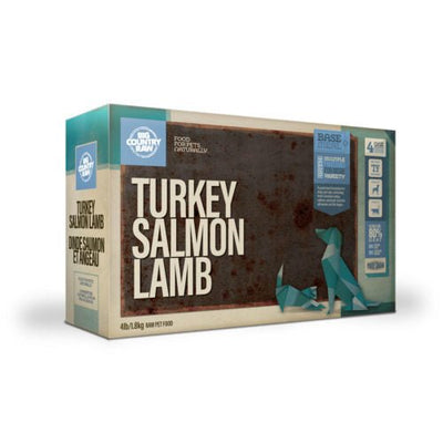 Big Country Raw Signature Blends Turkey Salmon and Lamb 4 lb - Natural Pet Foods