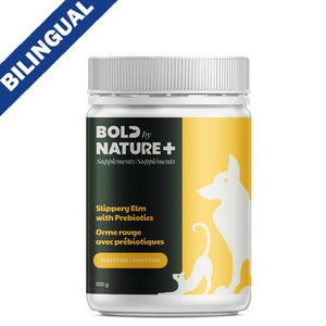 Bold by Nature Slipper Elm with Prebiotics Supplement for Dogs & Cats 100 gm - Natural Pet Foods