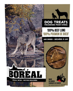 Boreal Small Bites Dog Treats 100% Beef Lung SALE - Natural Pet Foods