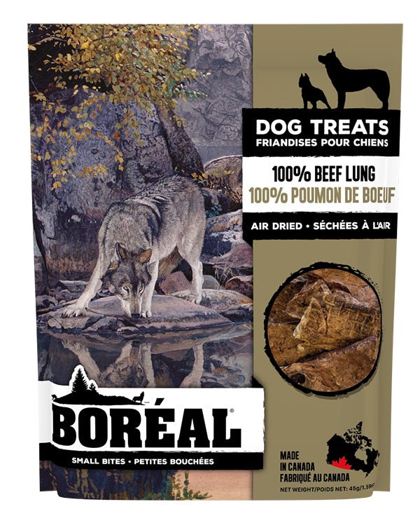 Boreal 100 Beef Lung Small Bites Dog Treats 45 gram