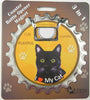 Bottle Ninja - 3 in 1 Coaster/Bottle Opener/ Magnet - Black Cat SALE - Natural Pet Foods