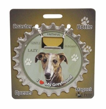 Bottle Ninja 3 in 1 Coaster/Bottle Opener/Magnet - Greyhound SALE - Natural Pet Foods