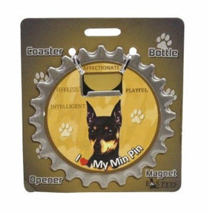 Bottle Ninja 3 in 1 Coaster/Bottle Opener/Magnet - Miniature Pinscher SALE - Natural Pet Foods